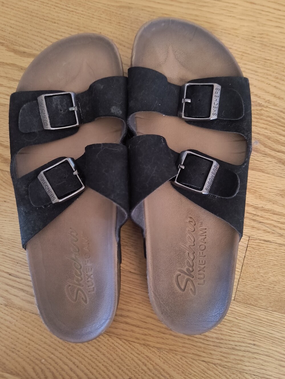 Sketchers Size 7 Sandals Black Brown